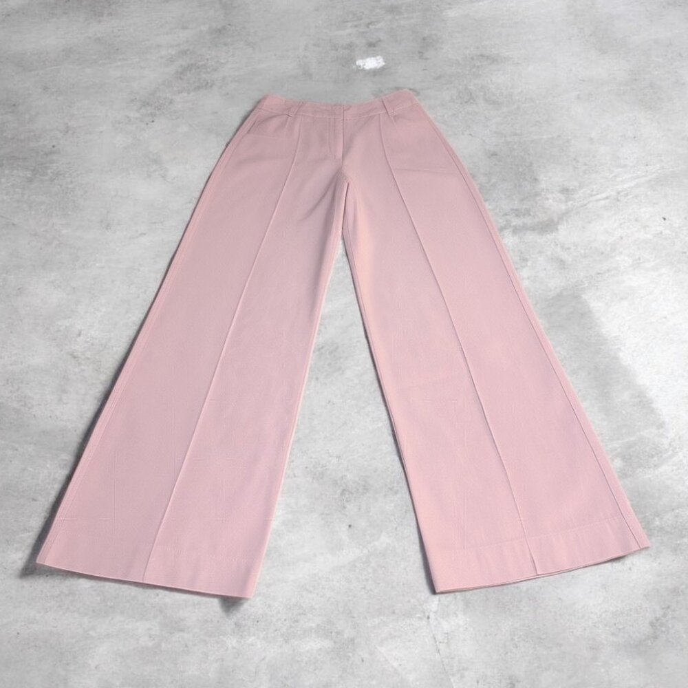 🌸 Shoulder Brazilian Brand Wide Leg Pants – Rosa Blush – Elegância Atemporal 🌸